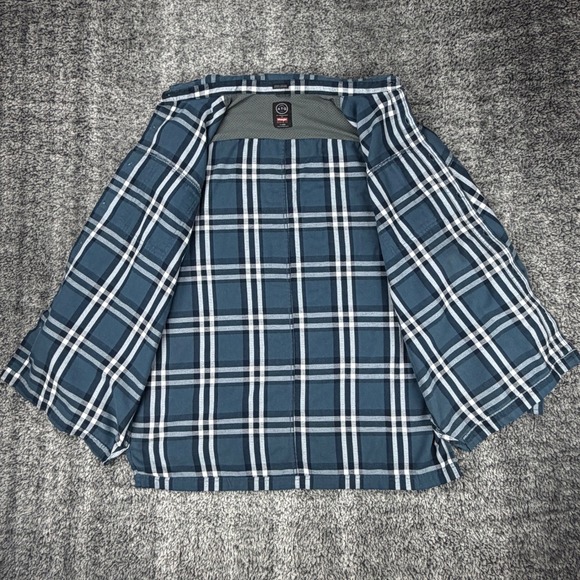 Wrangler ATG Plaid Flannel Shirt Men's XL All Terrain Organic Cotton Polyester - Picture 6 of 11